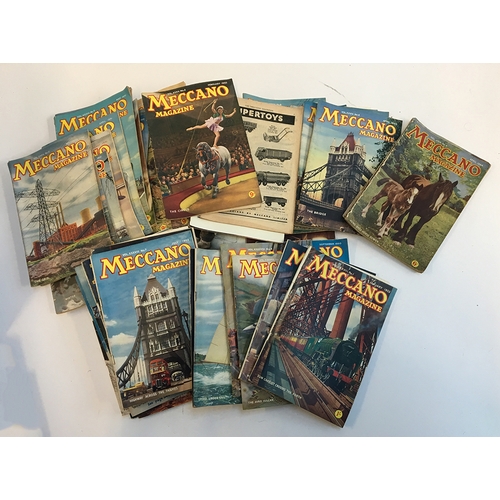 1048 - A collection of approx. 53 Meccano Magazines, dates ranging from 1944-1954