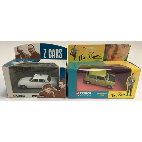 1094 - Corgi Classic TV series to include 04419 Mr Bean's Mini; together with 00502 'Z' Cars Ford Zephyr 6 ... 