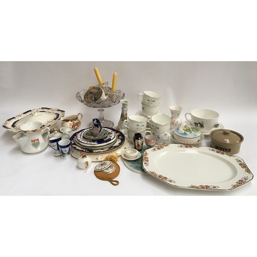 127 - A set of Sadler 'Wellington' cups, saucers, and side plates; together with a quantity of mixed china... 