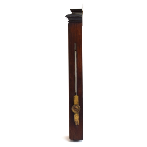 111 - A very rare Victorian rosewood mercury Patent Compensating Portable Barometer or mercury sympiesomet... 