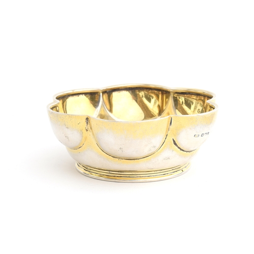 74 - A scalloped silver bonbon dish, by Frank Cobb, Sheffield, 1930, 4.4oz