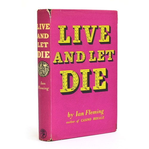 180 - Fleming, Ian, 'Live and Let Die', London: Jonathan Cape. With original dust jacket crediting artist ... 