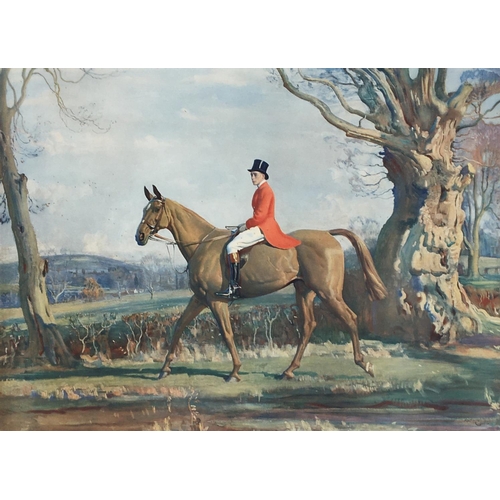 91 - After Alfred Munnings (1878-1959), HRH The Prince of Wales on 'Forrest Witch', presented to HRH by T... 