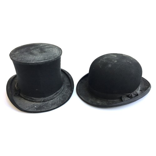 564 - A Lock & Co. bowler hat together with a Bates Hatter, London opera hat