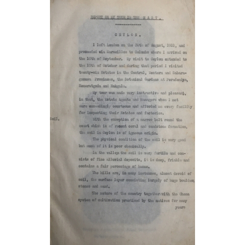 119 - Fyffe, R, 'My Tour in the East', self-published book, a collection of reports on the flora of Ceylon... 