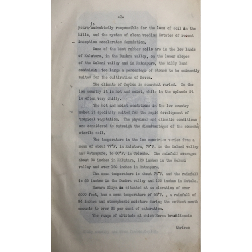 119 - Fyffe, R, 'My Tour in the East', self-published book, a collection of reports on the flora of Ceylon... 