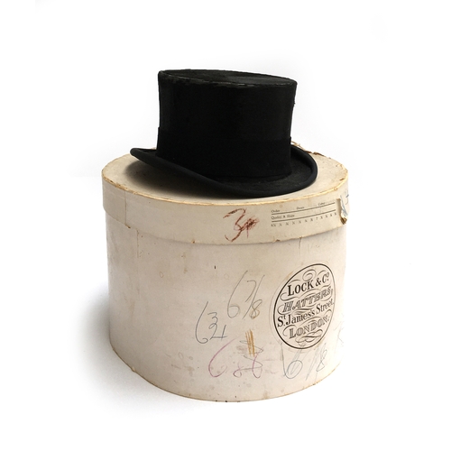 550 - S. Patey (London) Ltd., a silk top hat, approx. size 6.5, in Locke & Co. hat box