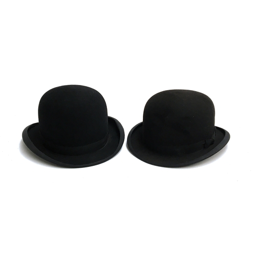 561 - H.H. Bailey, West Street Bridport, 'The Vellum shape 2' black bowler hat, size 7 1/4; together with ... 