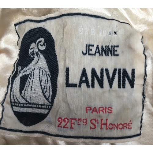 478 - A Jeanne Lanvin ladies lambswool jacket, size 6-8