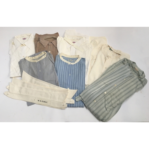 629 - A quantity of collarless shirts and spare collars, etc, to include C.J. Doshi & Co., Kuala Lumper; K... 