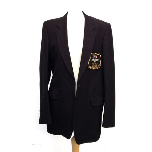 634 - A single breasted wool blazer from Harrod's, bearing insignia for 8th Destroyer Flotilla Squadron 19... 