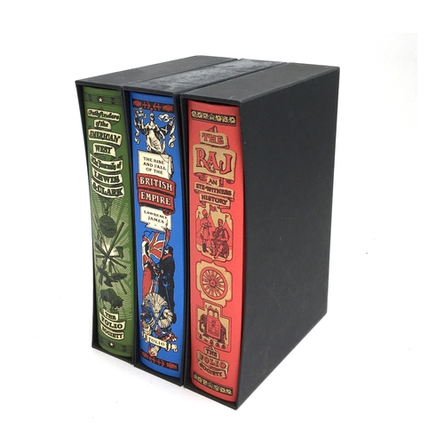 120 - A collection of three Folio Society books all in original sleeves, 'Pathfinders of the American West... 