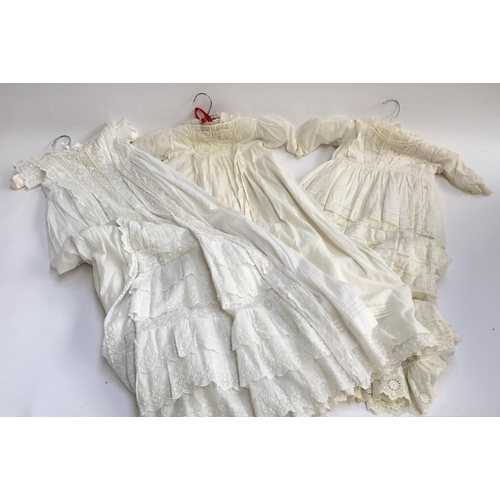 491 - A lot of four christening gowns (4)