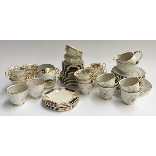44 - A Noritake part tea set together with various other ceramics heightened in gilt