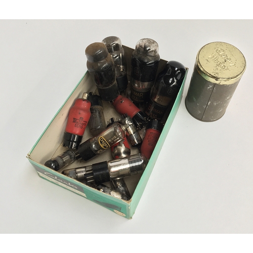177 - A small quantity of glass valves/tubes, including among others: Brimar ID5, 7D6, 25A 6G; Mullard ECH... 