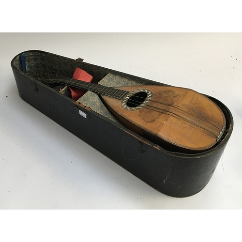 148 - An Italian bowlback mandolin (af)