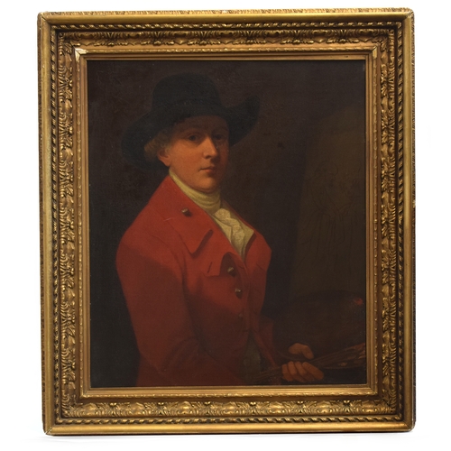 318 - John Raphael Smith (1752-1812), self portrait, dated 6th July 1775, inscribed on the reverse 'Self P... 