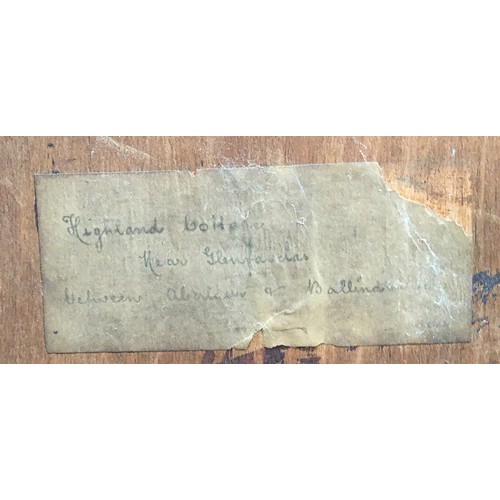346 - David West, R.S.W. (1868-1936), Highland cottage near Glenfasclas between Aberloui and Ballindalloch... 