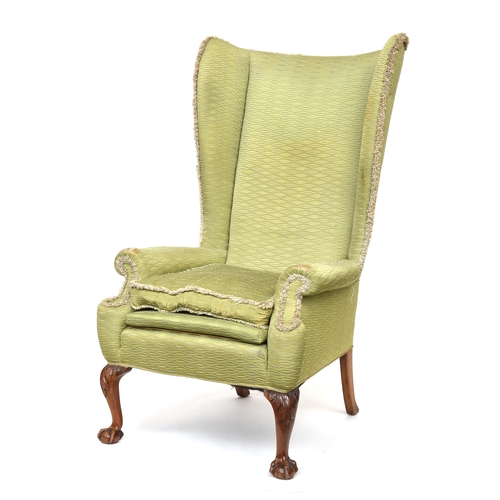 626 - An exceptionally large wingback armchair, specially commissioned from Beresford & Hicks, complete wi... 