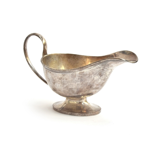 85 - A large silver sauce boat by Asprey & Co, London 1912, 6oz