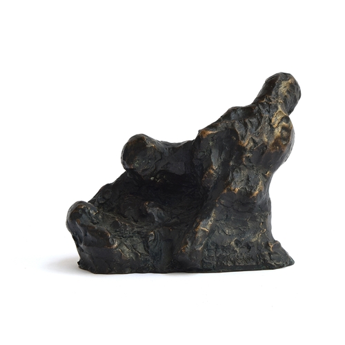 153 - Alan Thornhill (1921-2020), Study of a figural group, inscribed Thornhill, numbered 1/6, bronze, 18c... 