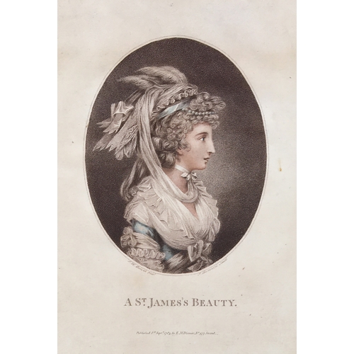 307 - Francesco Bartolozzi, R.A. (1727-1815), a pair of  portrait engravings, 'A St Giles Beauty' and 'A S... 
