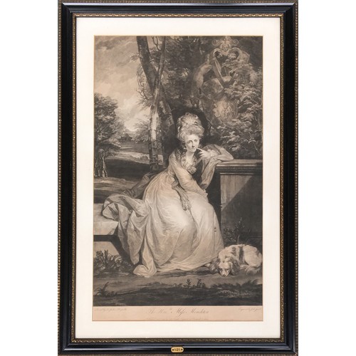 305 - Two Portrait Mezzotints after Sir Joshua Reynolds; Mrs Mathew, engraved by W. Dickinson and publishe... 