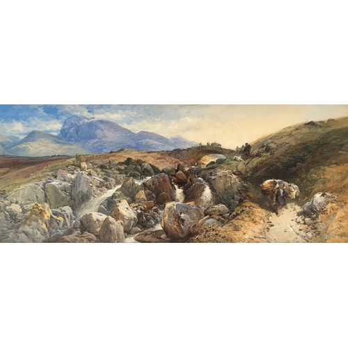 282 - Thomas Miles Richardson Jr., R.W.S. (1813-1890), The Day's Spoil, watercolour heightened in white, s... 