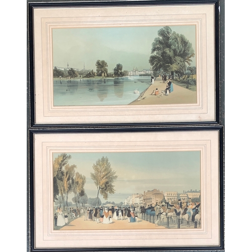 253 - After Thomas Shotter Boys, 'The Horseguards from St. James’s Park', 44x23.5cm; together with one oth... 