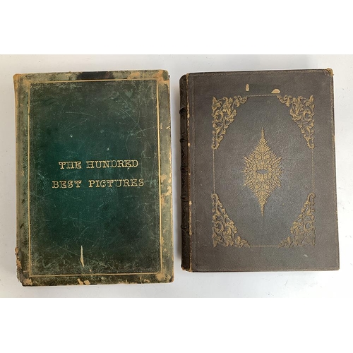 226 - A bound edition of Hundred Best Pictures, c.1901; together with 'Family Worship', edited by Reverend... 