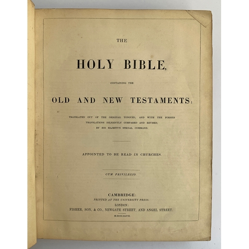 238 - A 19th century Holy Bible, published by Cambridge University Press