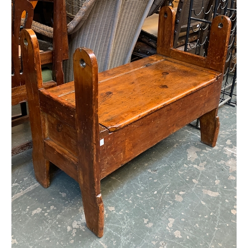 625 - A monk's bench/settle, used onstage by musician PJ Harvey during her 'Let England Shake' 2011/2012 t... 