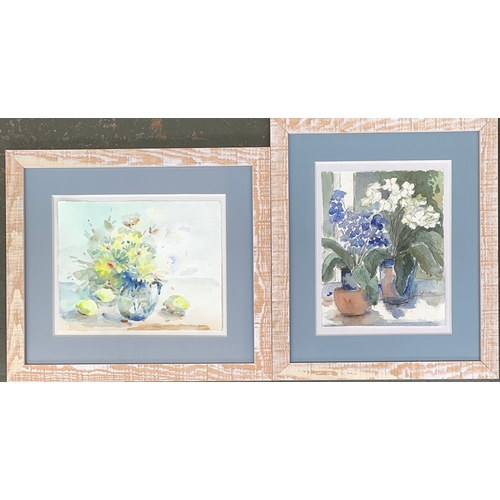 269 - Local interest, Jane Horner, a pair of 20th century watercolour studies of flowers, 28x35cm and 33x2... 