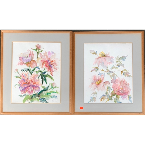 274 - Three 20th century floral watercolour studies, 49x39cm (3)