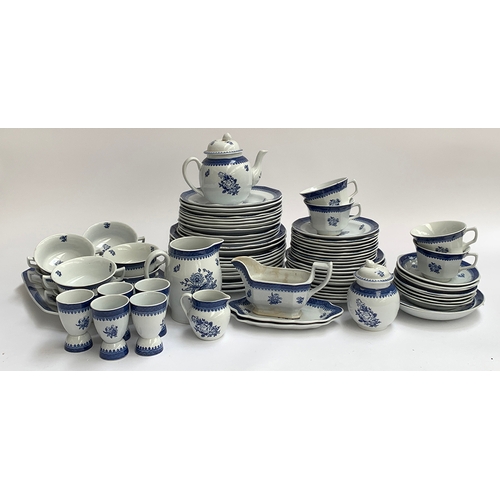 77 - A Georgetown Collection by Wedgwood 'Springfield' pattern blue and white part dinner service, approx... 