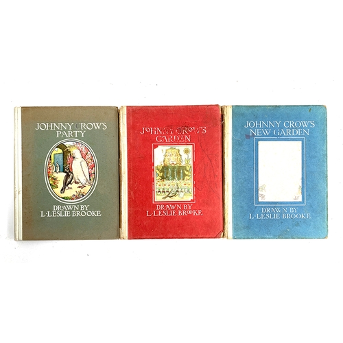 176 - L. Leslie Brooke, 'Johnny Crow's Garden', 'Johnny Crow's New Garden' and 'Johnny Crow's Party', Fred... 