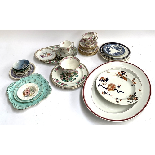 55 - A mixed lot of china to include Adderley 'Lawley';  Royal Grafton; Indian Tree tureen and plates; Im... 