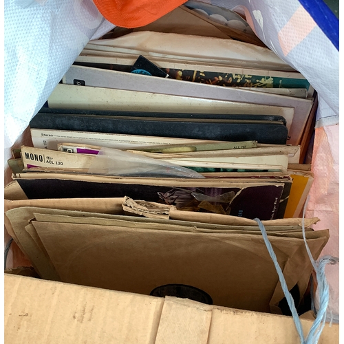 249 - A mixed box of mostly classical LPs; together with a number of 78s and similar