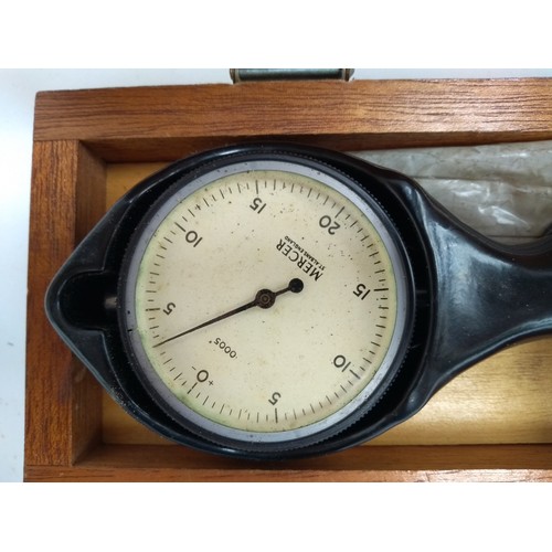 390A - A Mercer bore gauge, model no. 7822/701/62, in wooden fitted case