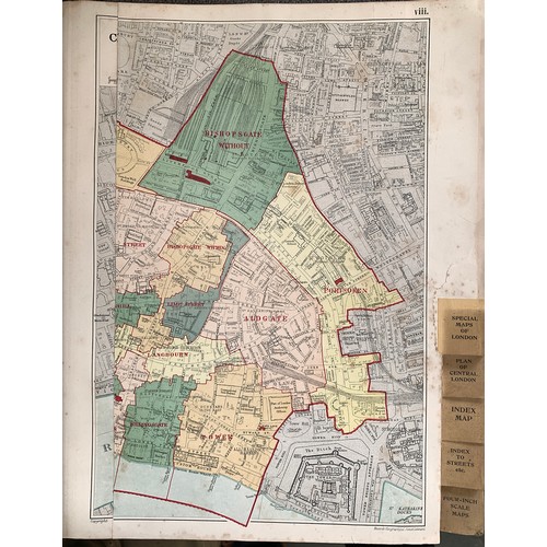 414 - A bound volume of Country Life July -December 1904; together with Bacon's Atlas of London and Suburb... 