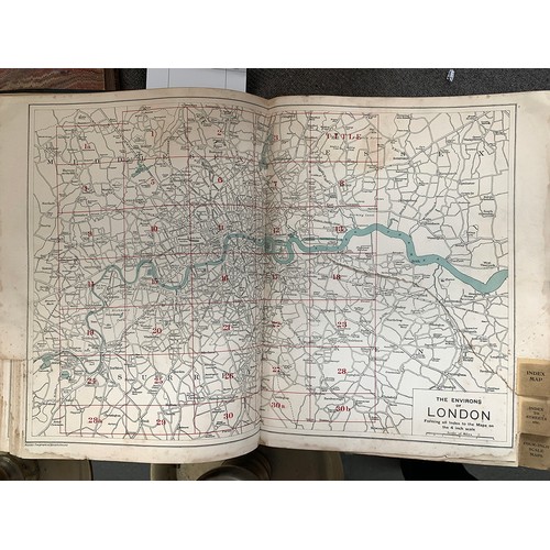 414 - A bound volume of Country Life July -December 1904; together with Bacon's Atlas of London and Suburb... 