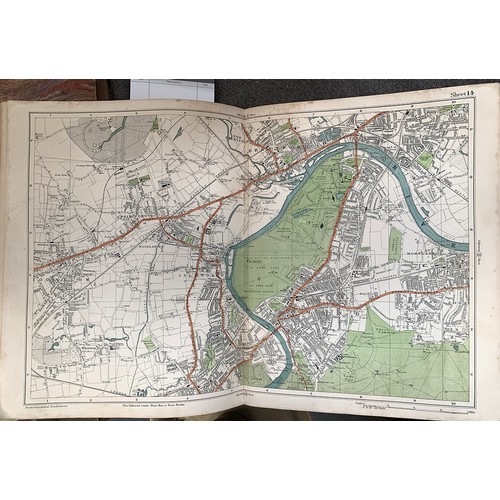 414 - A bound volume of Country Life July -December 1904; together with Bacon's Atlas of London and Suburb... 