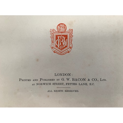 414 - A bound volume of Country Life July -December 1904; together with Bacon's Atlas of London and Suburb... 