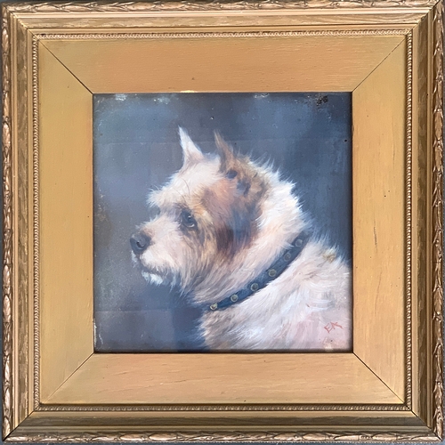 60 - Edward Aistrop (British, fl.1880-1920) The Rough Coated Terrier (after Geo Armfield), oil on board, ... 