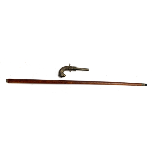 211 - A reproduction gun stick with canon barrel