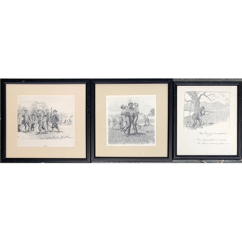 69 - After Snaffles (Charles Johnson Payne, 1884-1967), three prints - 'The Gillie', 'Co-ops', and one ot... 