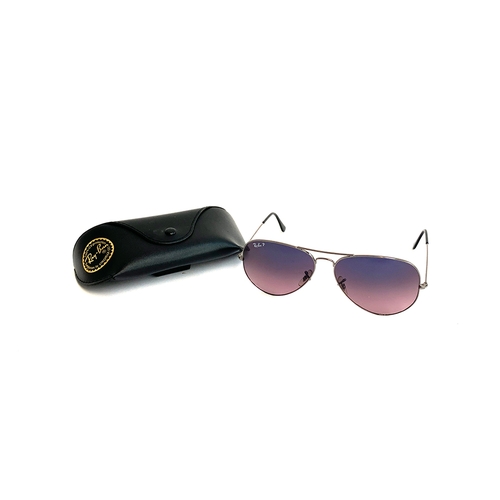 938 - A pair of Ray-Ban P sunglasses in case