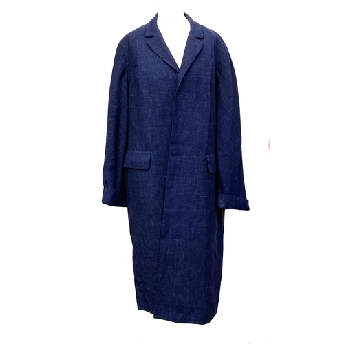 952 - A ladies tailored cotton overcoat, size 10; together with a mohair evening skirt, full length, and a... 