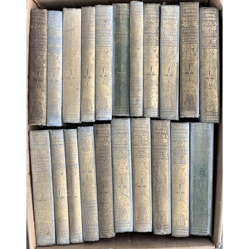 132 - J.M Dent & Co. 21 'Medieval Towns' books, including Pisa, Florence, Sienna, Brussels, Padua, Rome, D... 