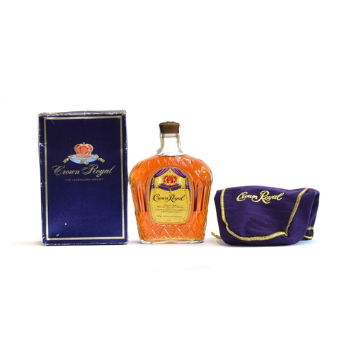 291 - Crown Royal Canadian Whisky (70cl, 40%), boxed in felt purse